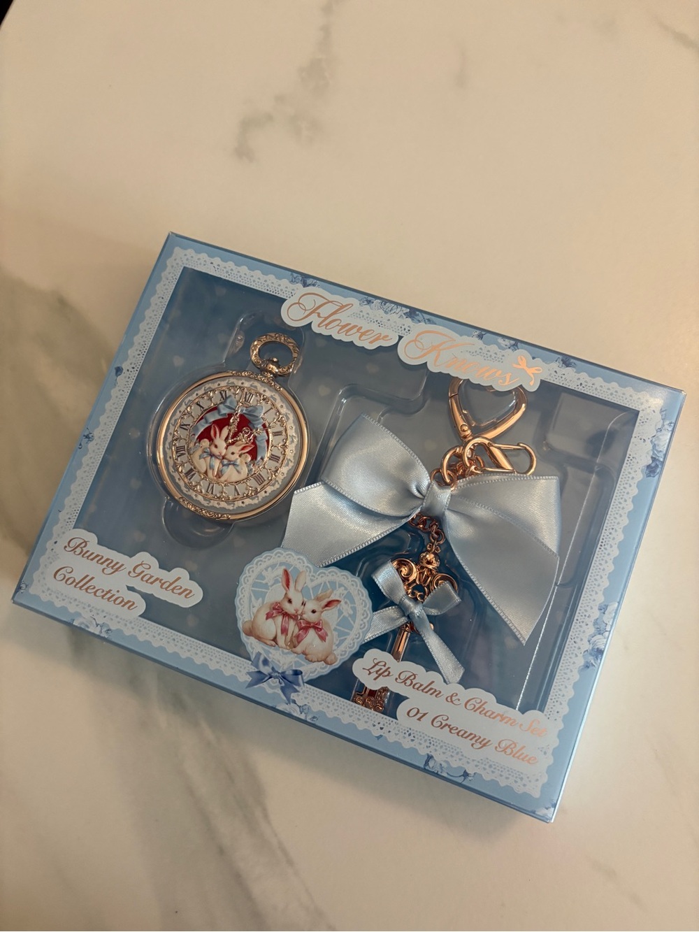 Flower Knows Bunny Garden Lip Balm Charm Set